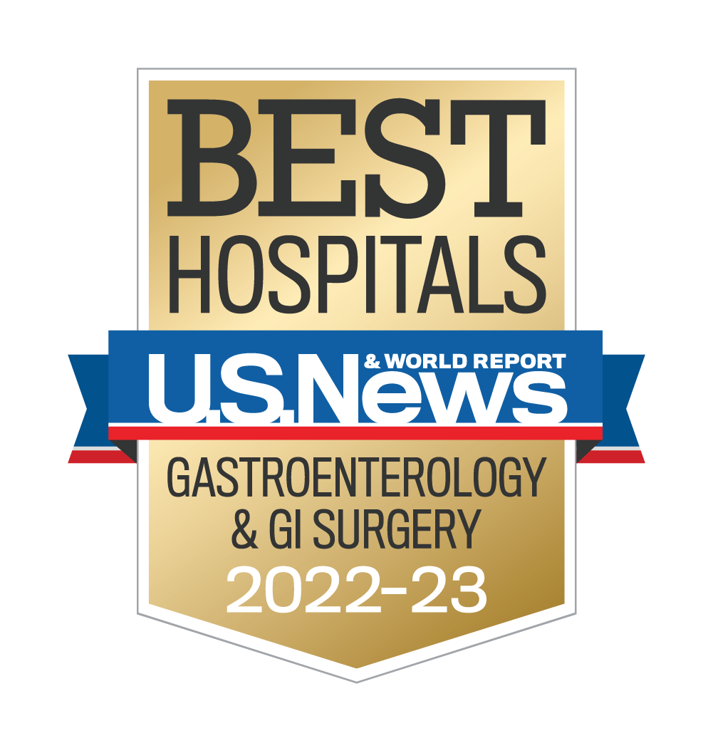 USNWR best regional hospital gastroenterology badge for 2022 - 2023