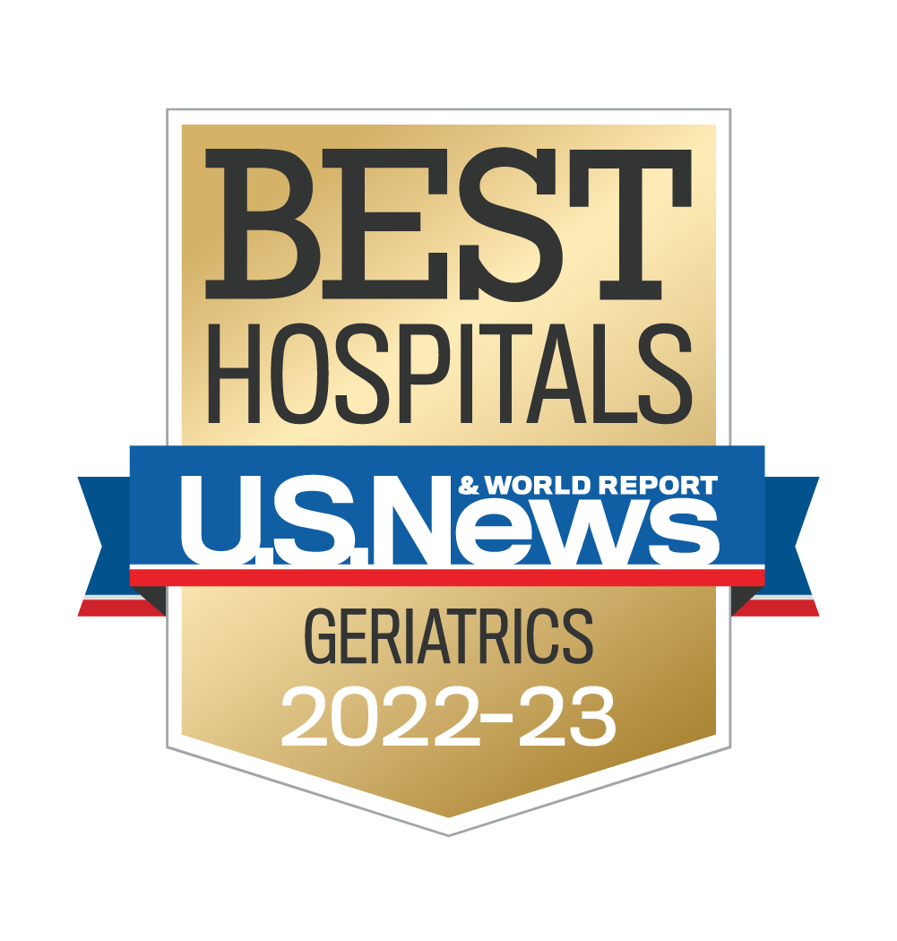 USNWR best regional hospital geriatrics badge for 2022 - 2023 