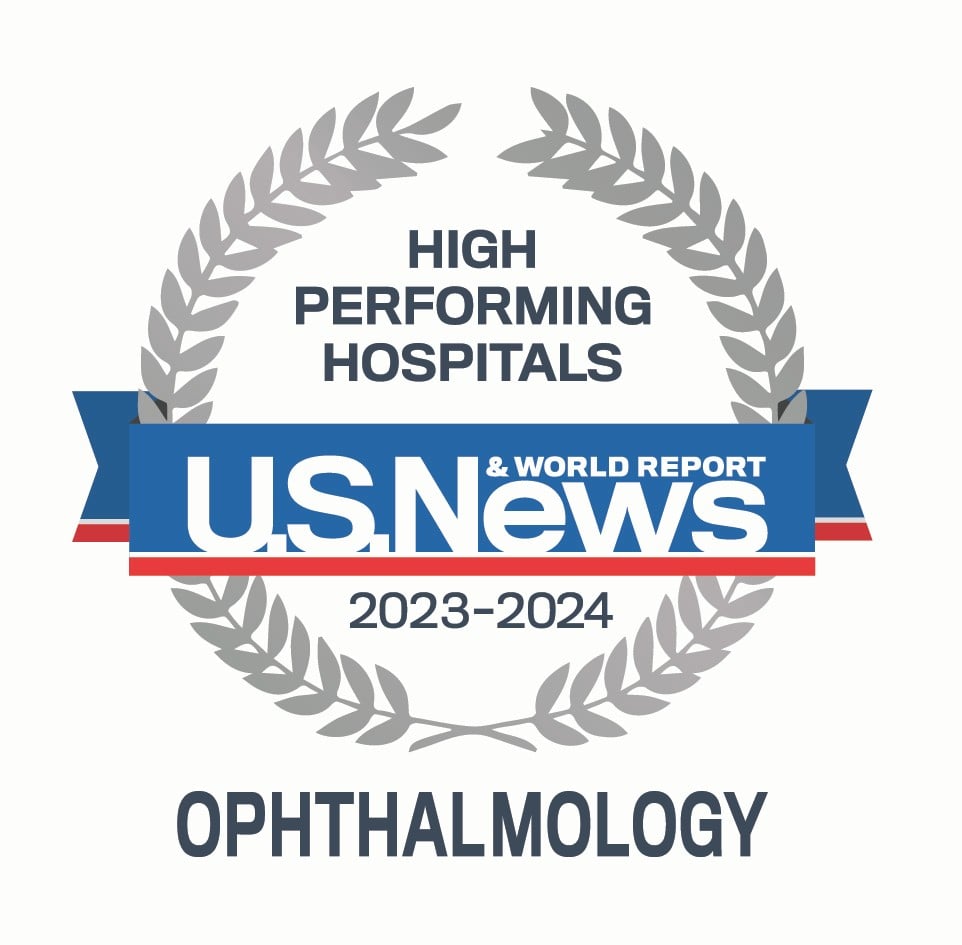 High Performing laurels badge for Ophthalmology 20230-2024