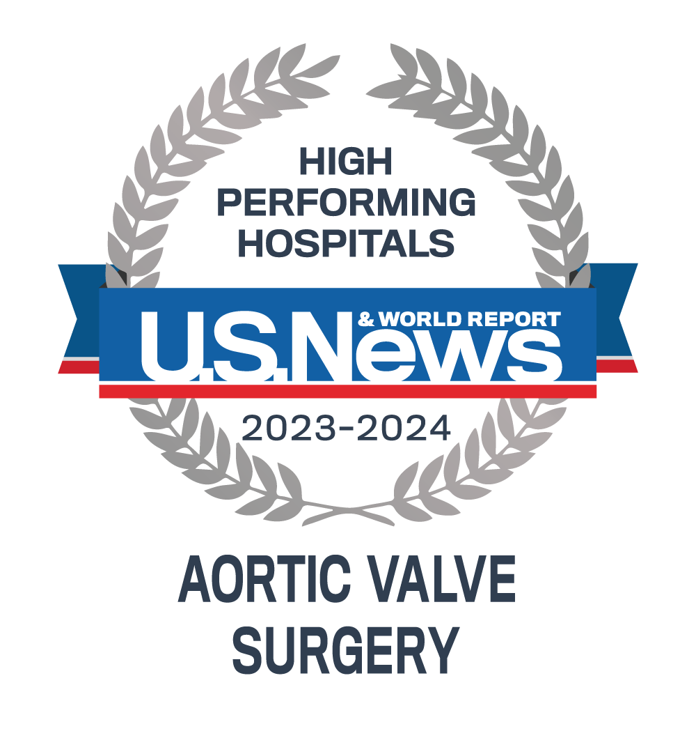 USNWR aortic valve replacement badge