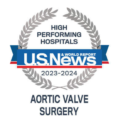 USNWR aortic valve replacement badge
