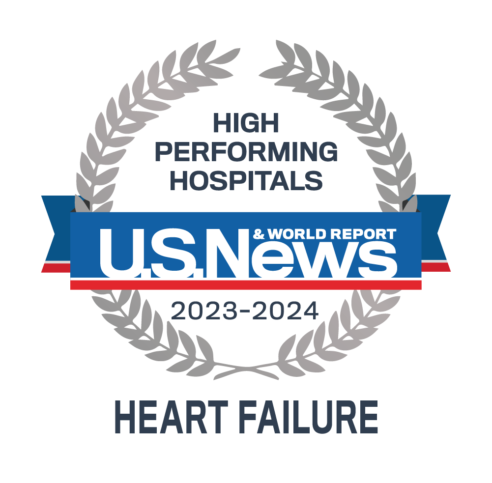 USNWR heart failure badge