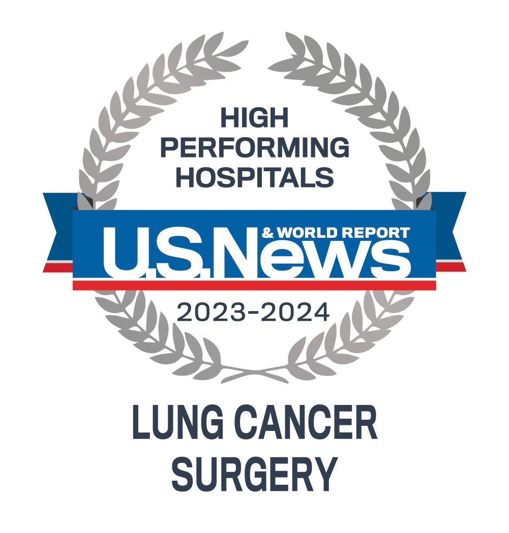 USNWR lung cancer surgery badge
