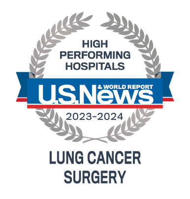USNWR lung cancer surgery badge