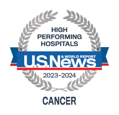 USNWR cancer high performing badge