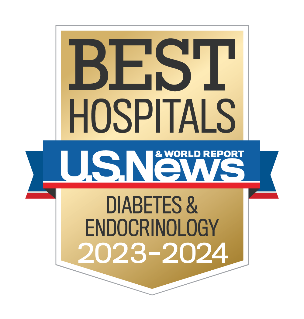 USNWR diabetes and endocrinology badge