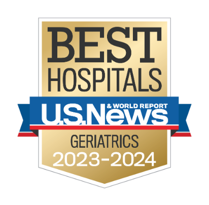 USNWR geriatrics badge