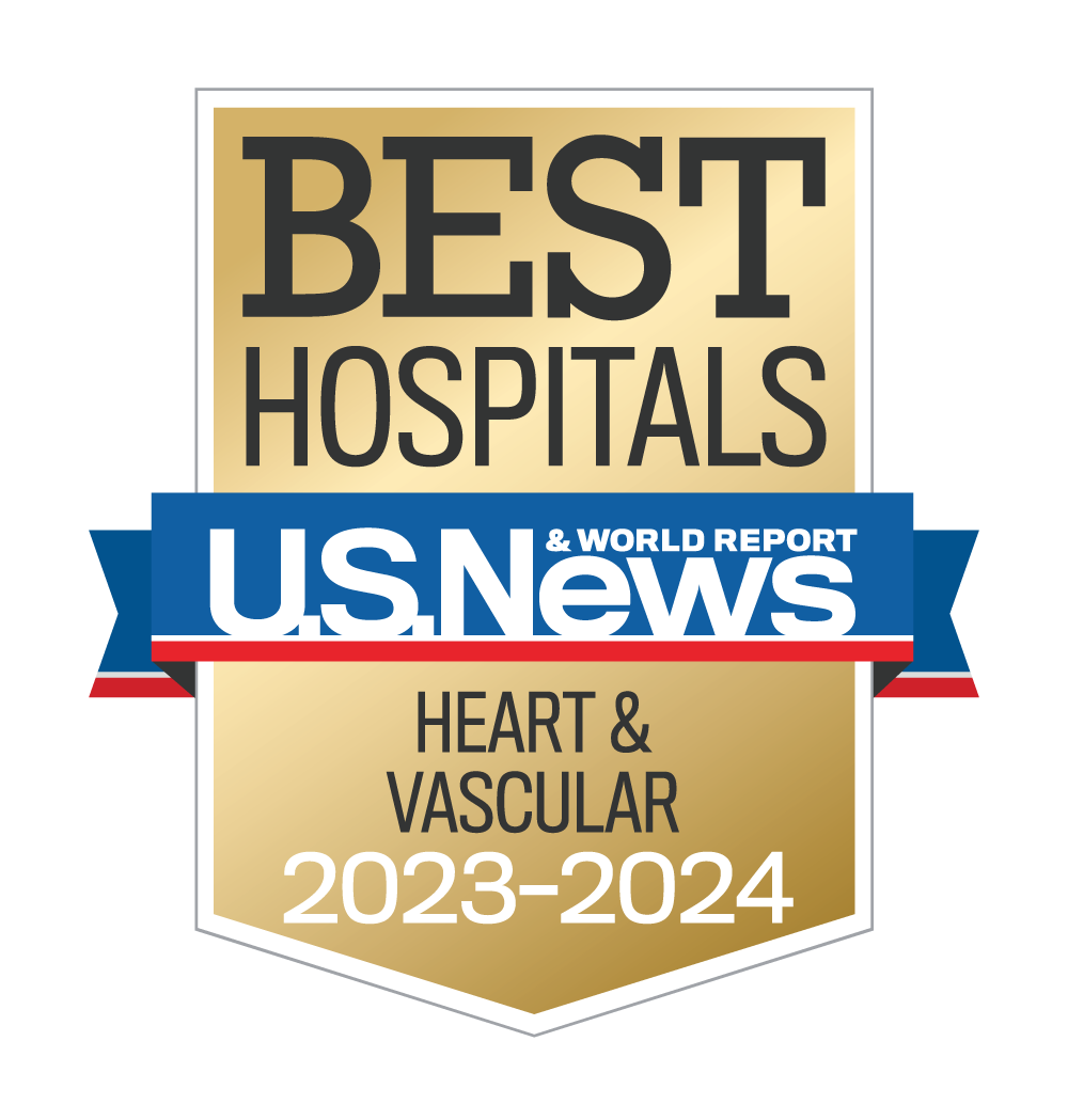 USNWR heart and vascular surgery badge