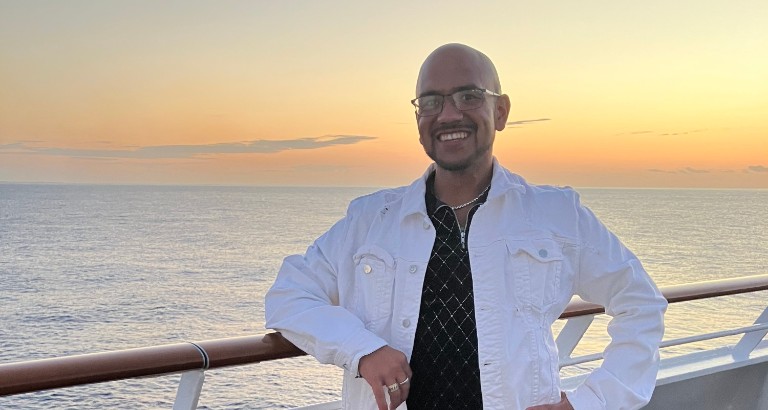 Mason Villegas on cruise