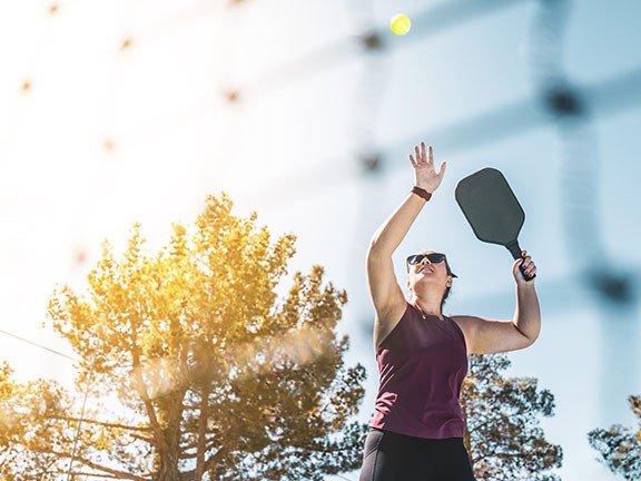 Someone exercising outside