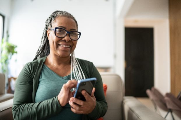 Woman on her phone