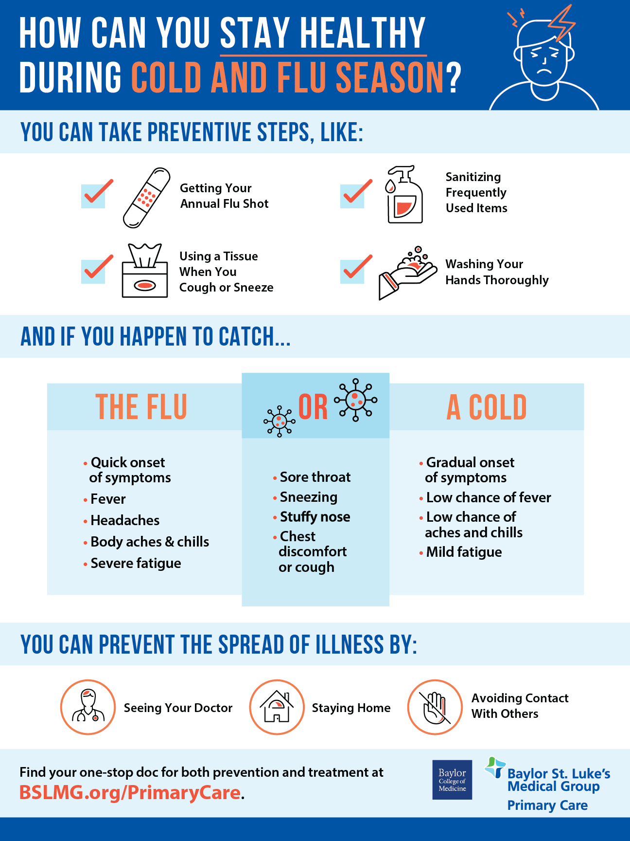 An infographic with information showing how to stay healthy during the winter. 