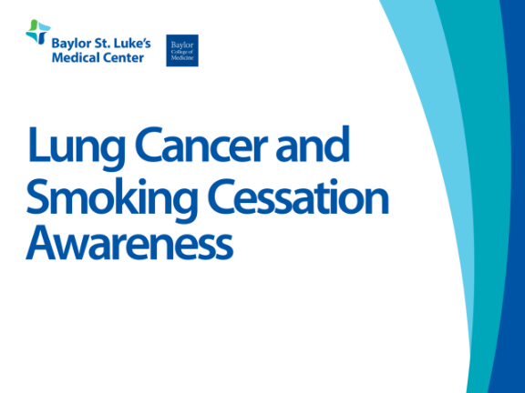 Lung Cancer and Smoking Cessation Awareness (event banner)