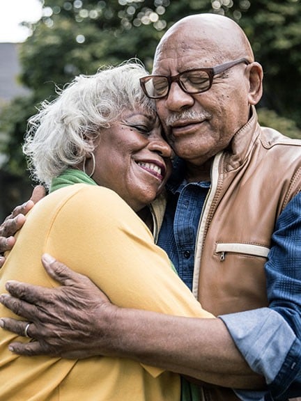 Couple is happy after quality care