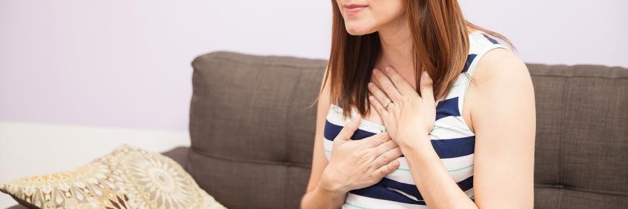 Oh My GERD! | St. Luke's Health Woman with heartburn