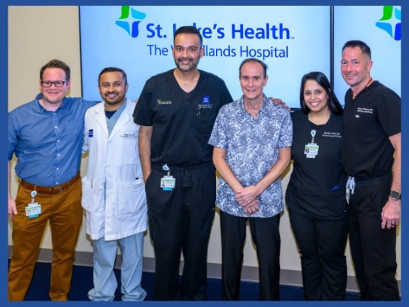 Clifford Green and St. Luke's Health team members