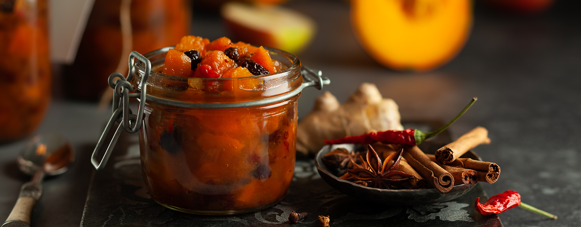 Apple pumpkin chutney recipe to replace cranberry sauce for Thanksgiving to prevent heartburn 